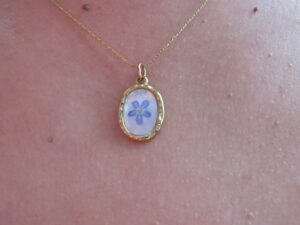 Vintage ovale – Myosotis